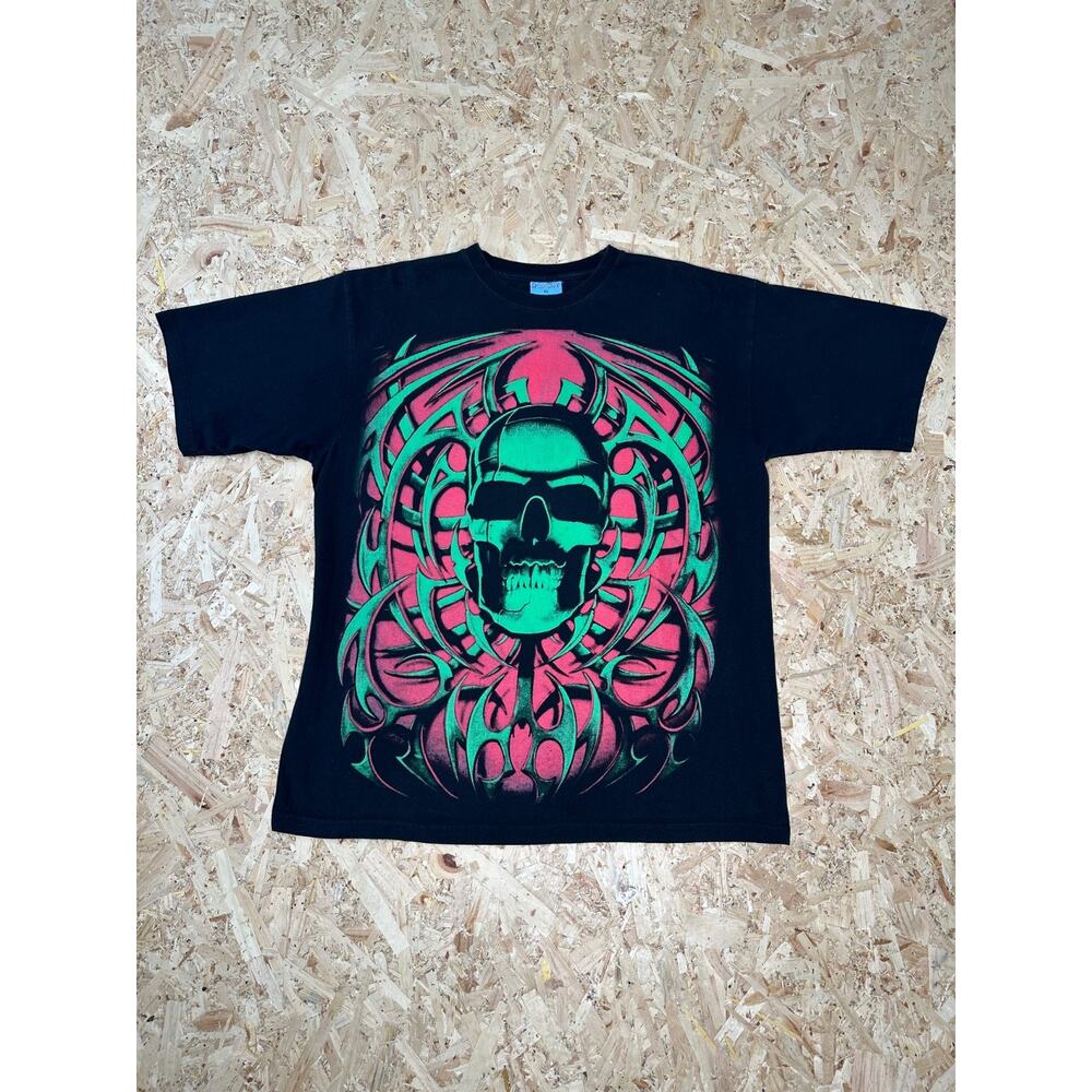 Y2K Russo Wear Graphic Double Sided Tee Sz XL